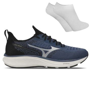 Kit Tênis Mizuno Cool Ride 2 Masculino + Par De Meia