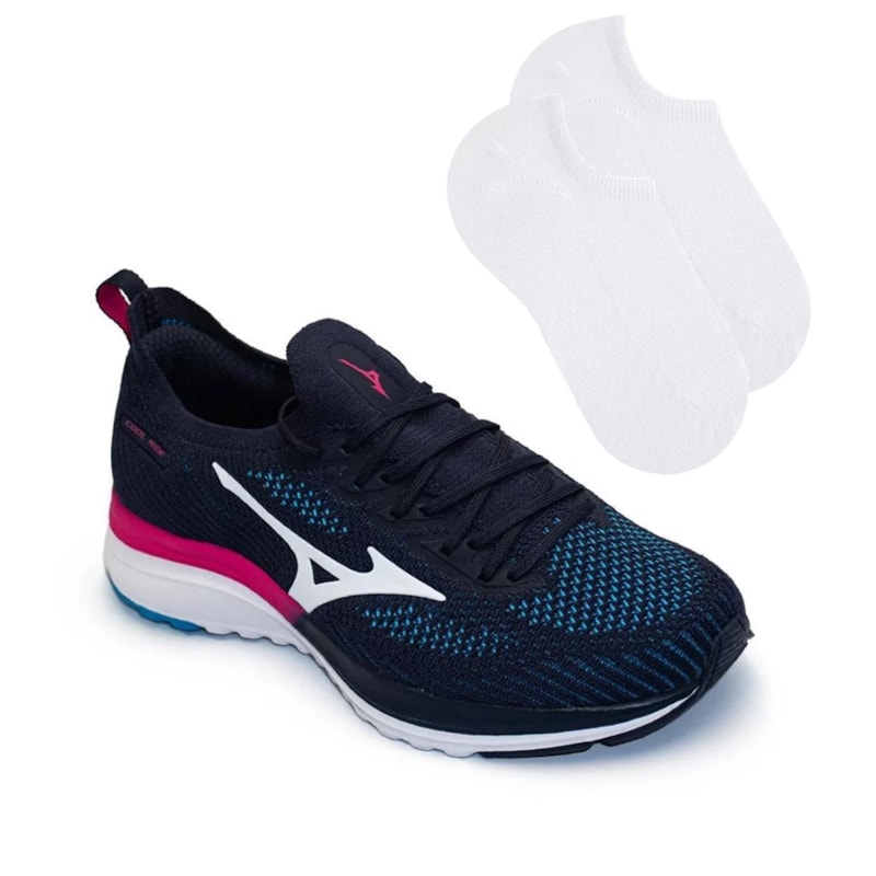 Kit Tênis Mizuno Cool Ride Feminino + Par de Meia