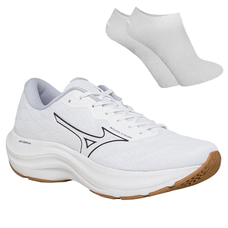 Kit Tênis Mizuno Enigma Masculino + Par De Meia