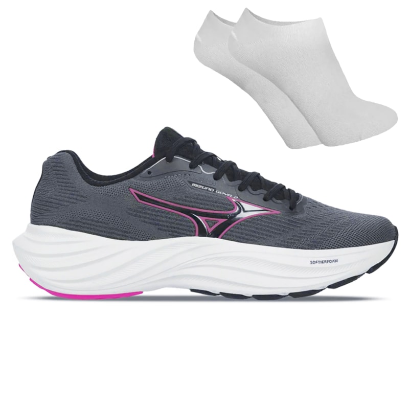 Kit Tênis Mizuno Goya 2 Feminino + Par De Meia