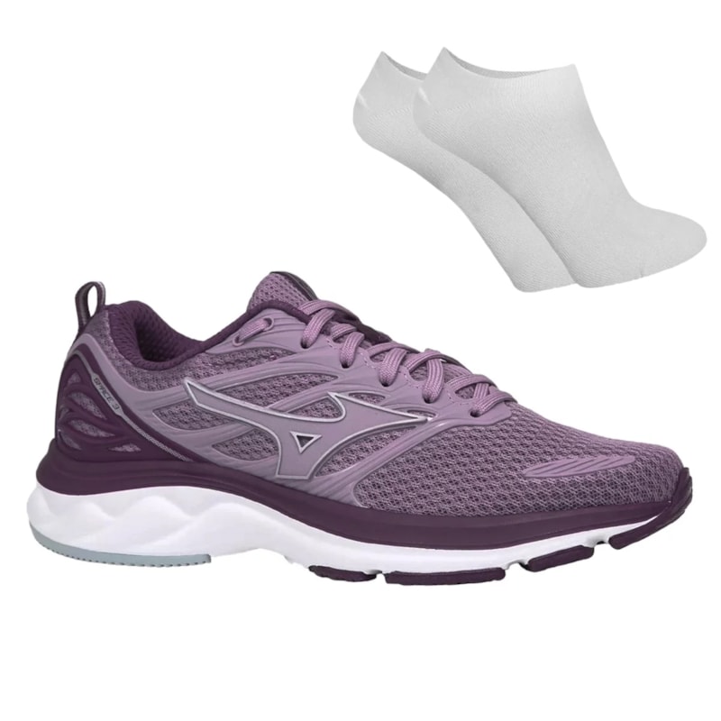 Kit Tênis Mizuno Space 3 Feminino + Par de Meia