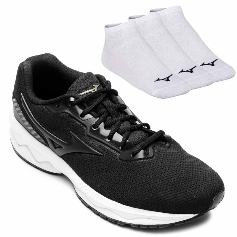 Kit Tênis Mizuno Space Masculino + 3 Pares de Meia Kit Tênis Mizuno Space Masculino + 3 Pares de Meia