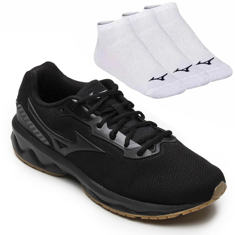 Kit Tênis Mizuno Space Masculino + 3 Pares de Meia Kit Tênis Mizuno Space Masculino + 3 Pares de Meia