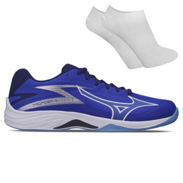 Kit Tênis Mizuno Thunder Blade Z Masculino + Par De Meia