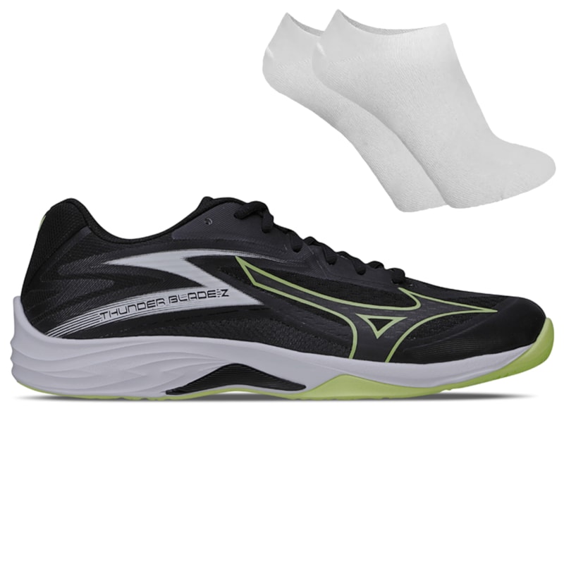 Kit Tênis Mizuno Thunder Blade Z Masculino + Par De Meia