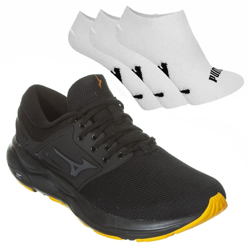 Kit Tênis Mizuno Titan Masculino + 3 Pares de Meia Kit Tênis Mizuno Titan Masculino + 3 Pares de Meia