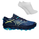 Kit Tênis Mizuno Trail Mujin 10 Masculino + Par De Meia