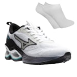 Kit Tênis Mizuno Wave Frontier 15 Masculino + Par de Meia