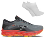 Kit Tênis Mizuno Wave Sky 7 Masculino + Par De Meia