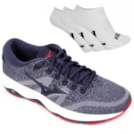 Kit Tênis Mizuno Way Masculino + 3 Pares de Meia