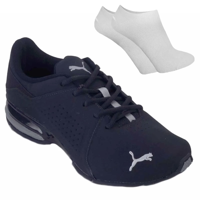 Kit Tênis Puma Viz Runner Masculino + Par de Meia