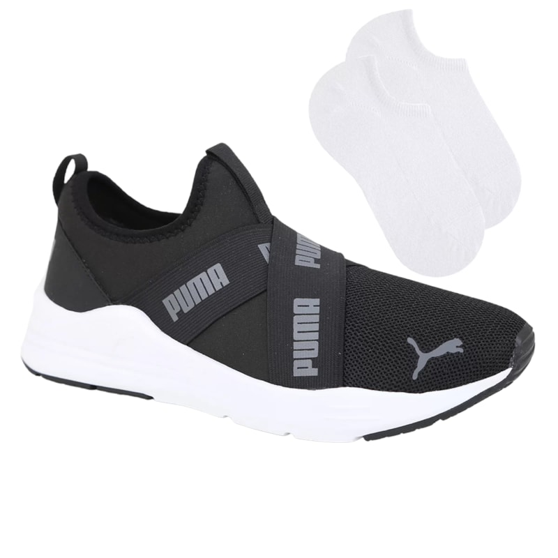 Kit Tênis Puma Wired Run Infantil + Par de Meia