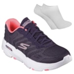 Kit Tênis Skechers Go Run 7.0 Feminino + Par De Meia