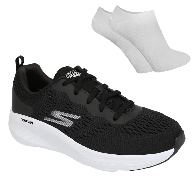 Kit Tênis Skechers Go Run Elevate Feminino + Par De Meia