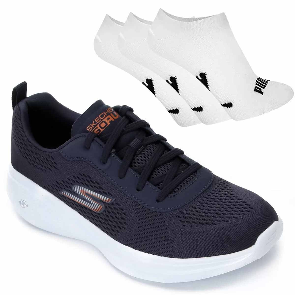 tênis skechers go run max road 3 masculino