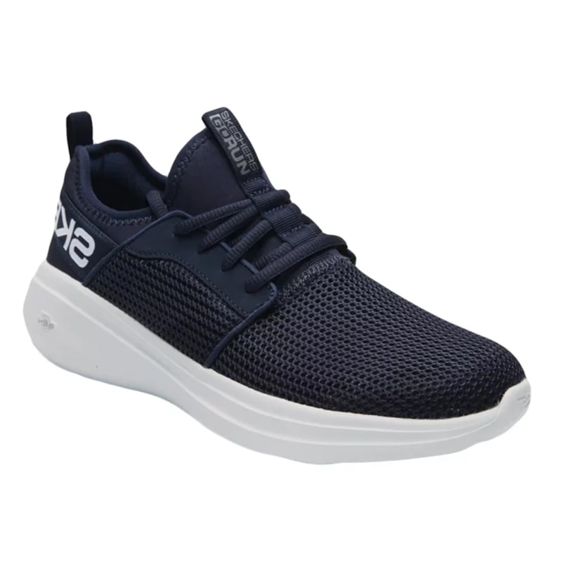 Kit Tênis Skechers Go Run Fast Valor Masculino + Par De Meia