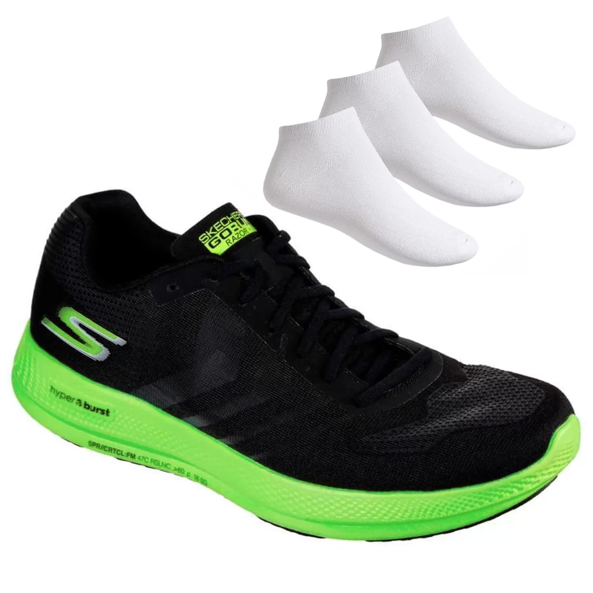 tênis skechers go run razor 3 hyper masculino