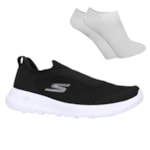 Kit Tênis Skechers Go Walk Joy True Idea Feminino + Par De Meia