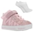 Kit Tênis Skechers S Lights Shuffle Lites Adore A Ball Infantil + Par De Meia