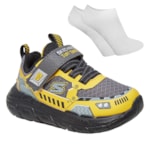 Kit Tênis Skechers Skech Tracks Infantil + Par De Meia