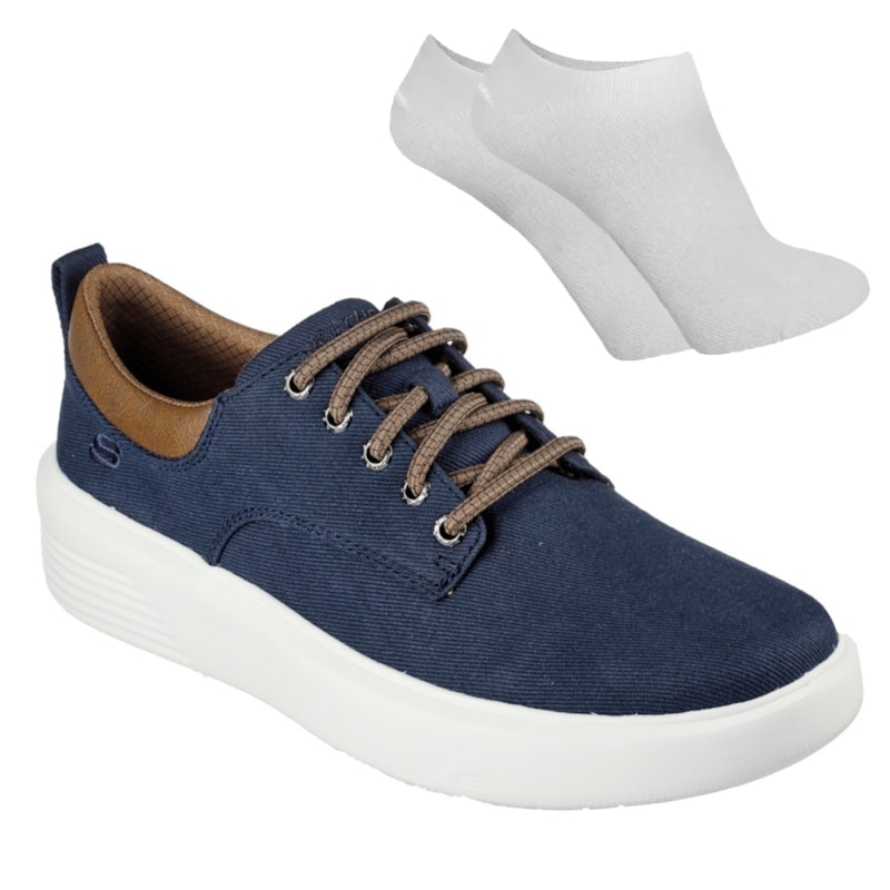 Kit Tênis Skechers Viewson-Doriano Masculino + Par De Meia