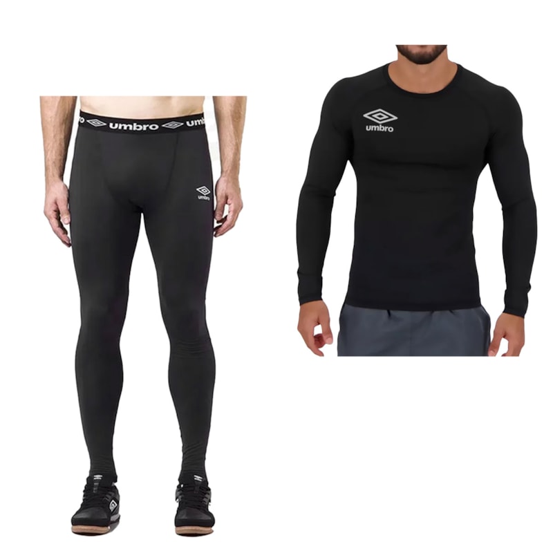 Kit Térmico Umbro Camisa Diamond + Calça Twr Masculino