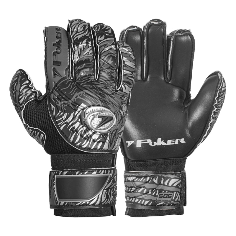 Luva de Goleiro Poker Lion Semi Profissional