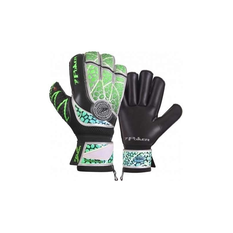 Luva de Goleiro Profissional Poker Champion Pro Silver 1824