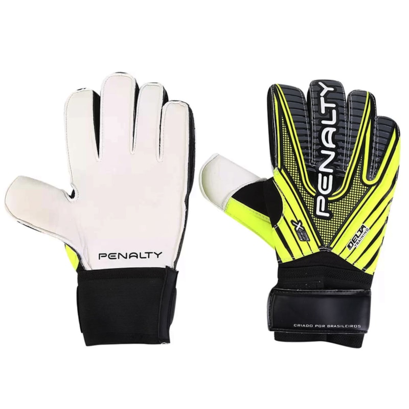 Luva Goleiro Penalty Delta Training VIII - Preto e Amarelo Luva Goleiro Penalty Delta Training VIII - Preto e Amarelo