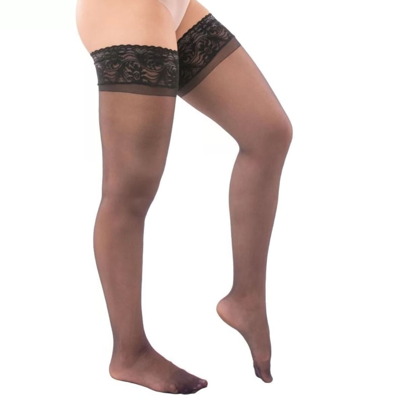 Meia-Calça 7/8 Selene Renda Fio 15 Feminina