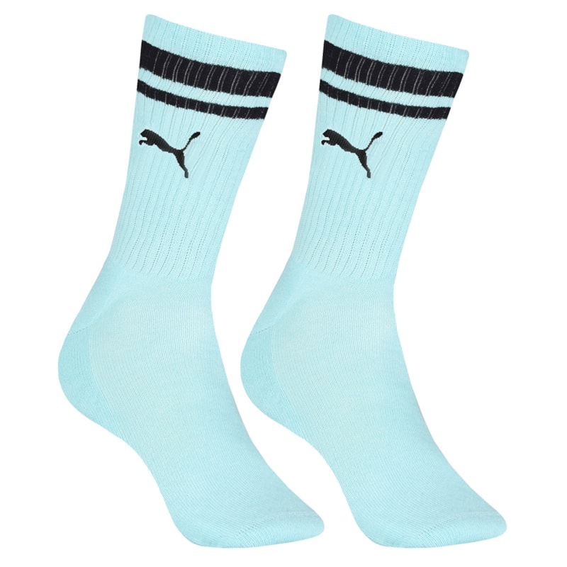 Meia Puma Esportiva Cano Longo Masculina - Azul Meia Puma Esportiva Cano Longo Masculina - Azul