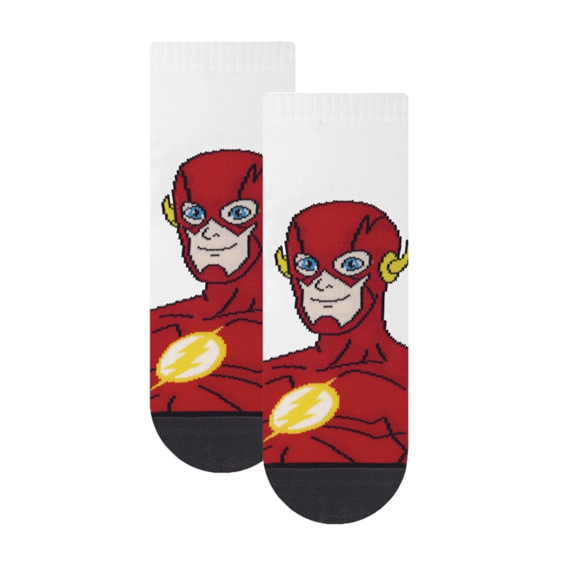 Meia Selene Liga da Justiça Flash Infantil Meia Selene Liga da Justiça Flash Infantil