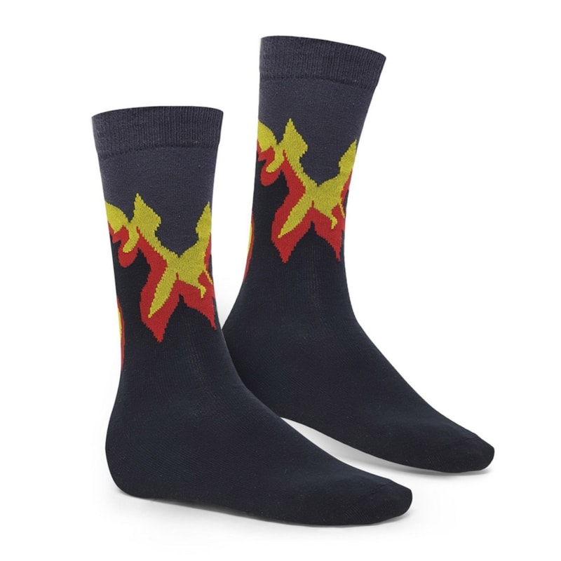 Meia Selene Street Fogo Cano Longo Masculina Meia Selene Street Fogo Cano Longo Masculina
