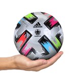 Mini Bola Adidas Uniforia Finale League Euro 20 - Prata