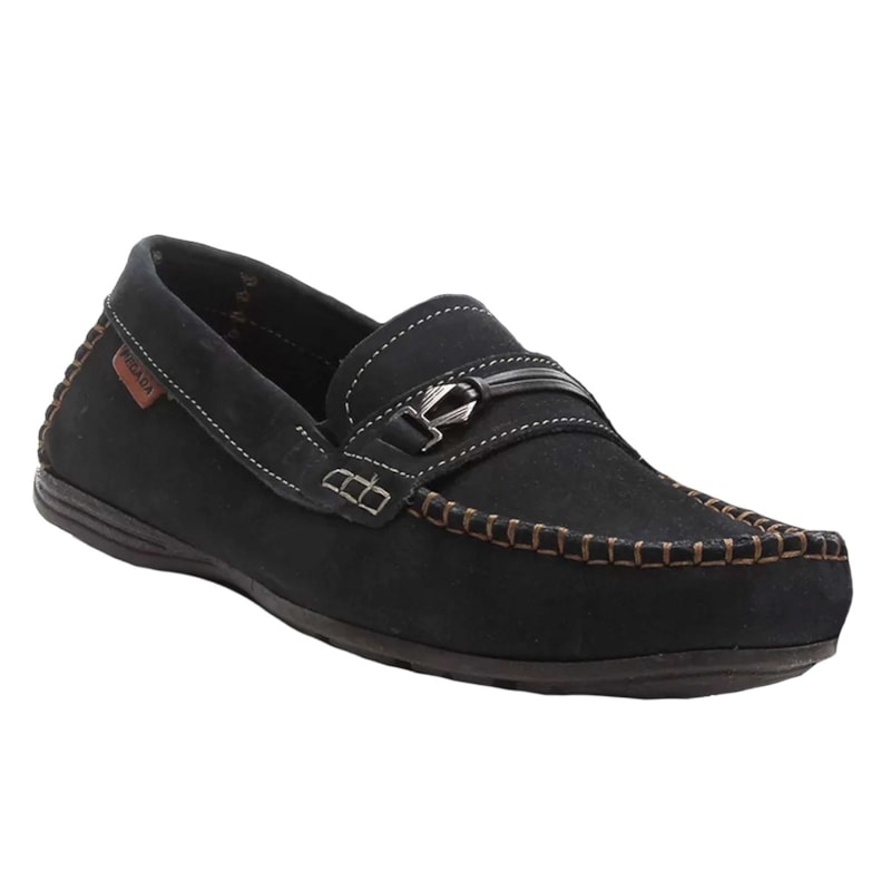 Mocassim Pegada Nobuck Marinho Anilina 140762 Mocassim Pegada Nobuck Marinho Anilina 140762