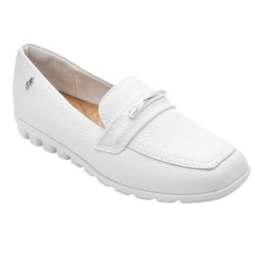 Mocassim Usaflex Loafer Em Couro Feminino