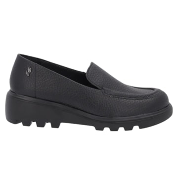 Mocassim Usaflex Loafer Em Couro Feminino