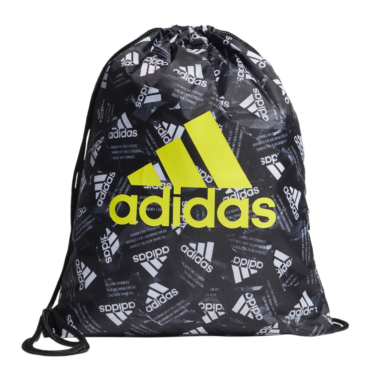 Mochila Saco Adidas Gym Preto e Branco EsporteLegal