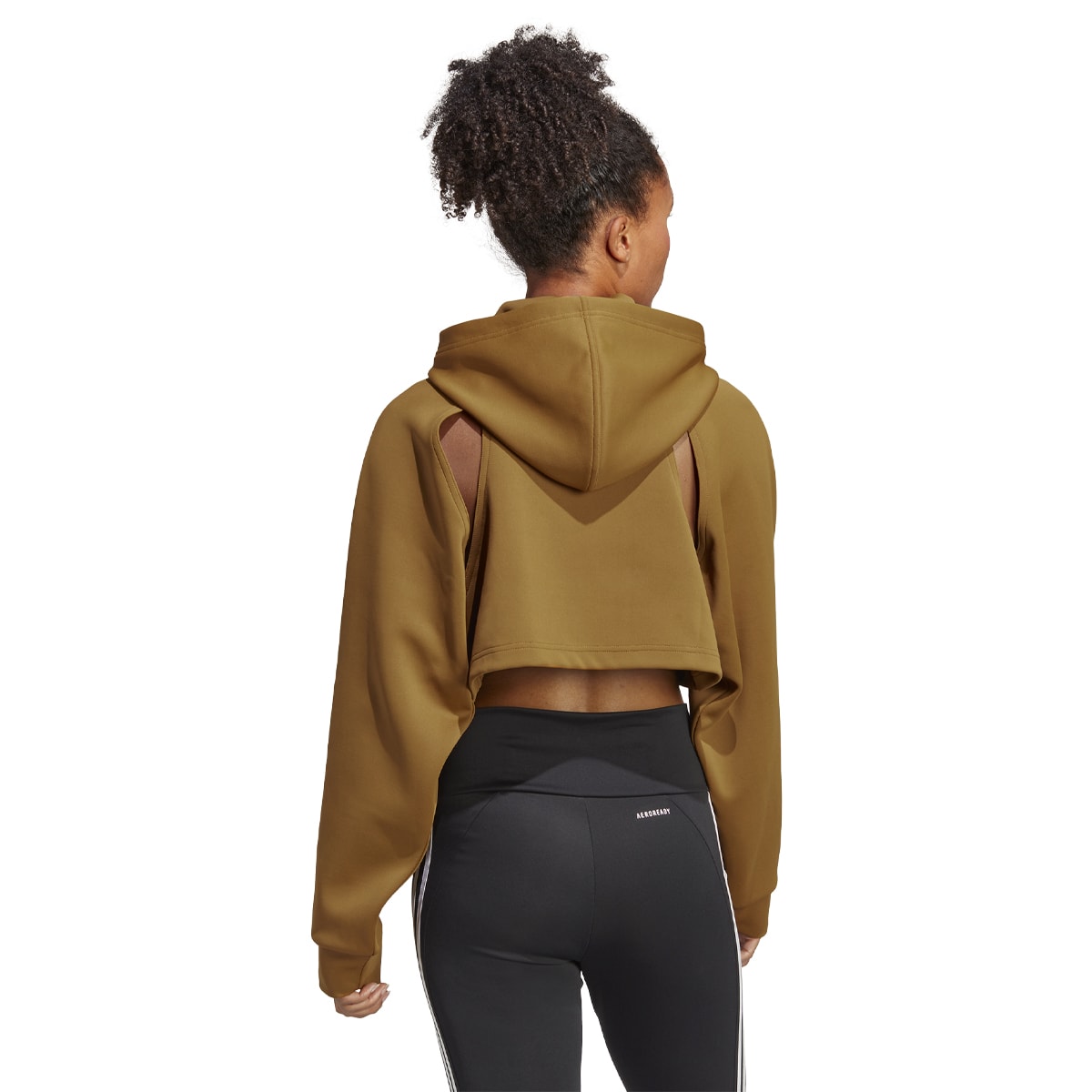 Moletom Cropped Adidas Hiit Aeroready Feminino