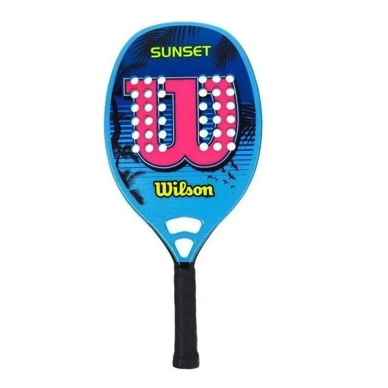 Raquete de Beach Tennis Wilson Sunset - Azul e Rosa