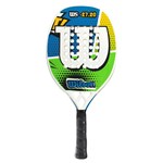 Raquete de Beach Tennis Wilson WS 27.20 - Azul e Verde