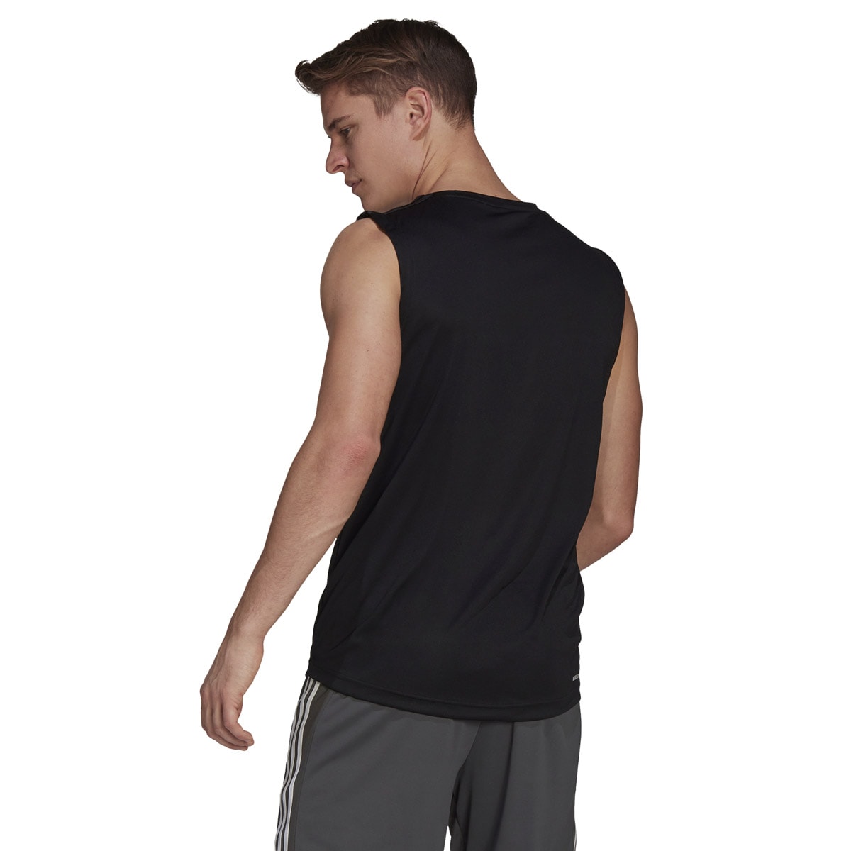 Regata Adidas Aeroready Designed To Move 3 Stripes Maculina - Preto -  EsporteLegal