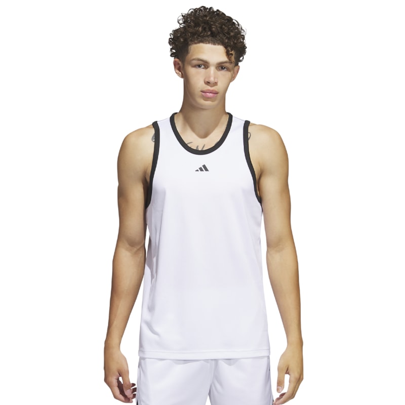 Regata Adidas Basketball 3-Stripes Masculina