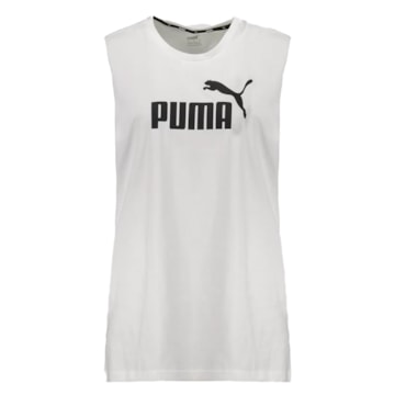 Regata Cavada Puma Essentials Logo Feminina - Branco