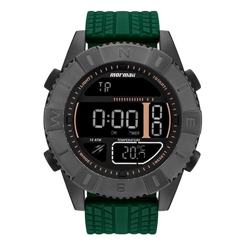 Relógio Mormaii Acqua Force MO5334AE/8C Masculino - Grafite e Verde