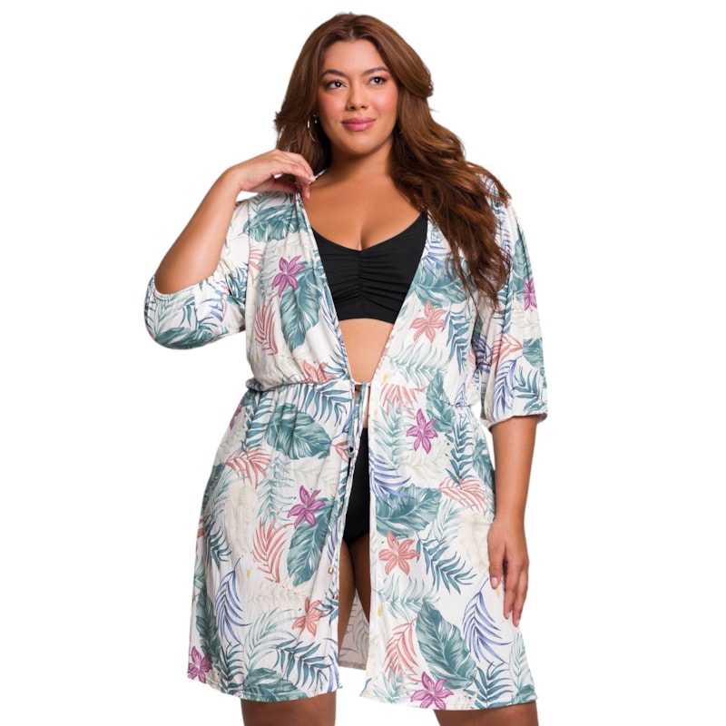 Saída De Praia Selene Verão Plus Size Feminina