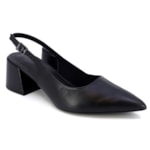 Sandália Slingback Usaflex Couro Feminina