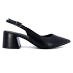 Sandália Slingback Usaflex Couro Feminina