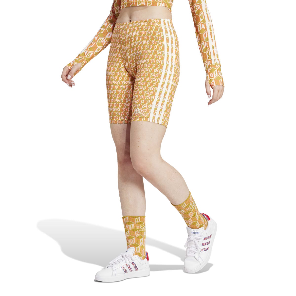 Short Adidas Biker Farm Rio Feminino