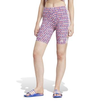 Short Adidas Biker Farm Rio Feminino